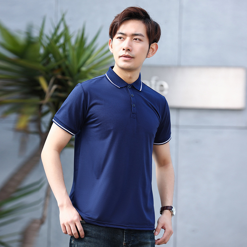 2021休闲短袖polo衫夏季赛络仿棉男士翻领T恤上衣都市商务polo衫