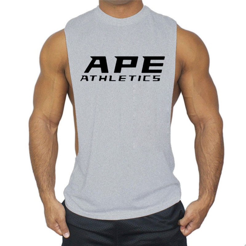 热卖新款外贸ebay爆款印花健身背心男2019工字欧美码柔软吸汗透气