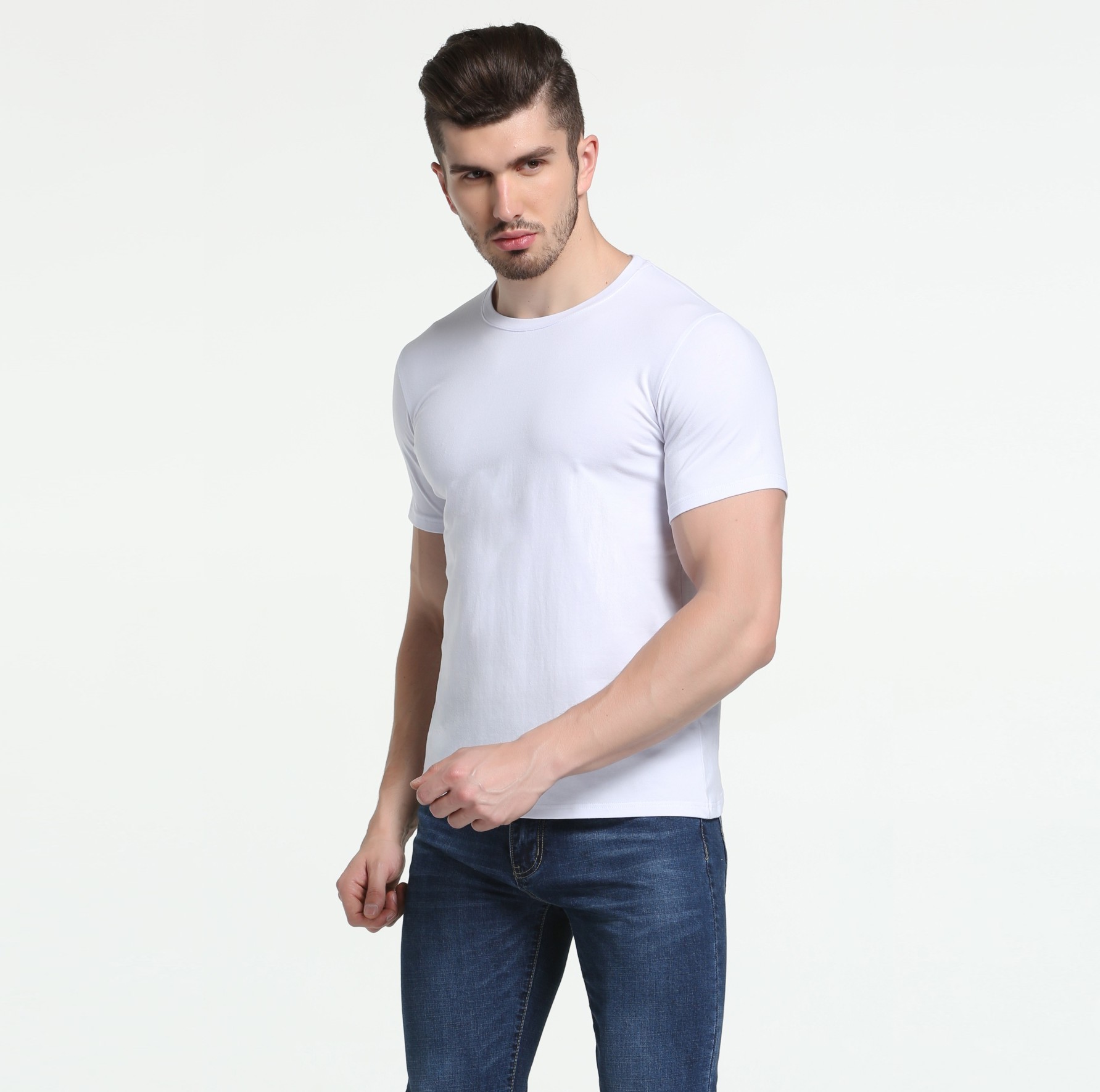 跨境亚马逊ebay流行男款肌肉男短袖T恤