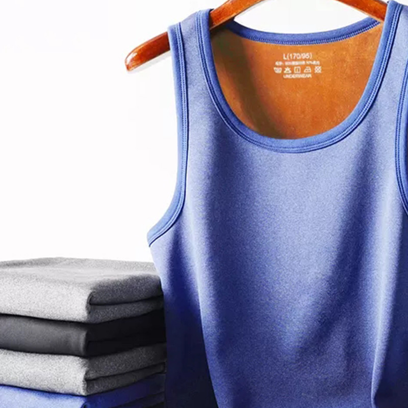 男士保暖背心加绒加厚秋冬季上衣打底发热内衣女棉坎肩修身穿防寒