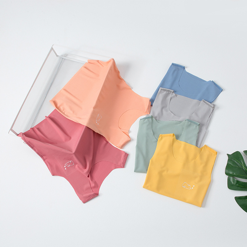 夏季儿童单件无袖背心纯色男童女童运动坎肩透气吊带打底现货批发