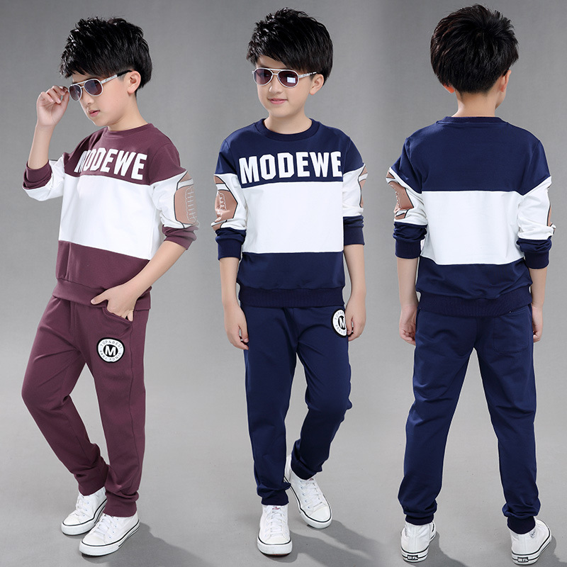 童装男童春装套装2018新款春季8-9-10岁韩版潮衣服中大童二件套